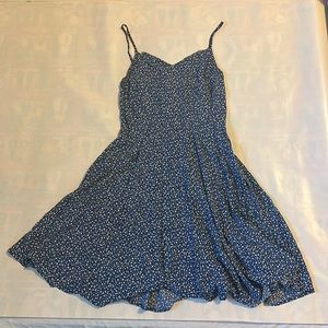 Blue floral summer dress